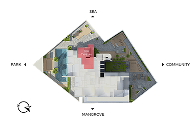 Master Floor Plan, Floor Plan of Park View, Shams Abu Dhabi, Al Reem Island